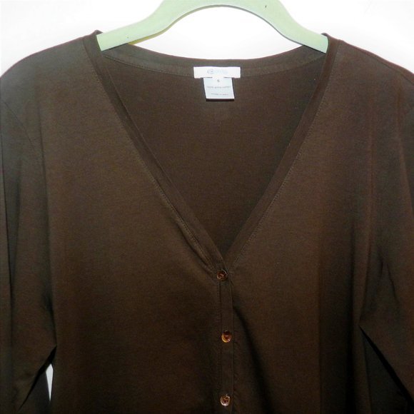 Adam Lippes Pima Cotton Cardigan - Picture 2 of 4